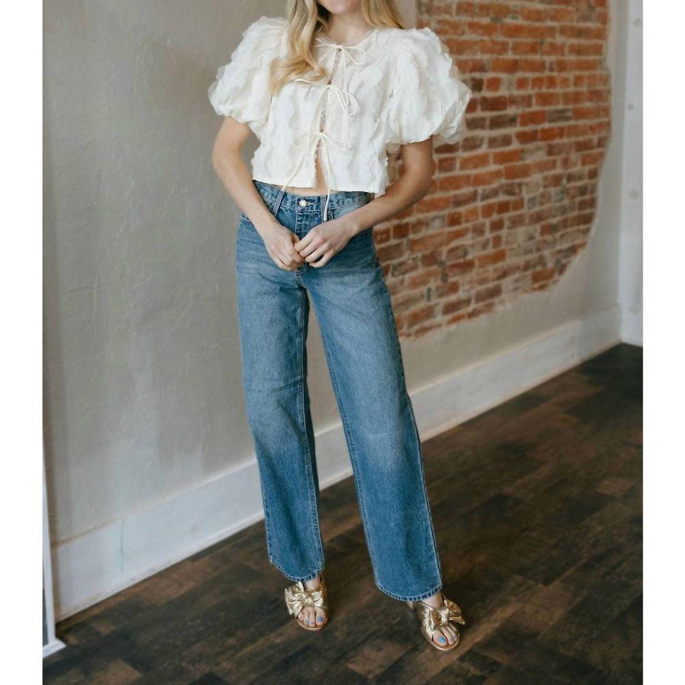 Just Black Women's Straight Leg Jeans - Denim Blue - Picture 4 of 4